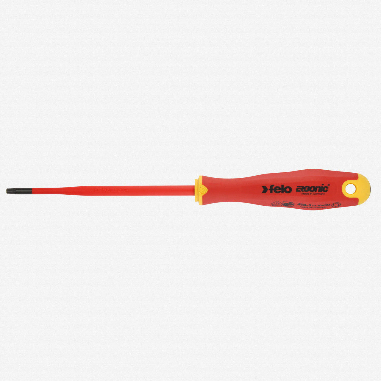 Felo E - slim Insulated T20 x 125mm Torx Screwdriver - F62667 - KC Tool