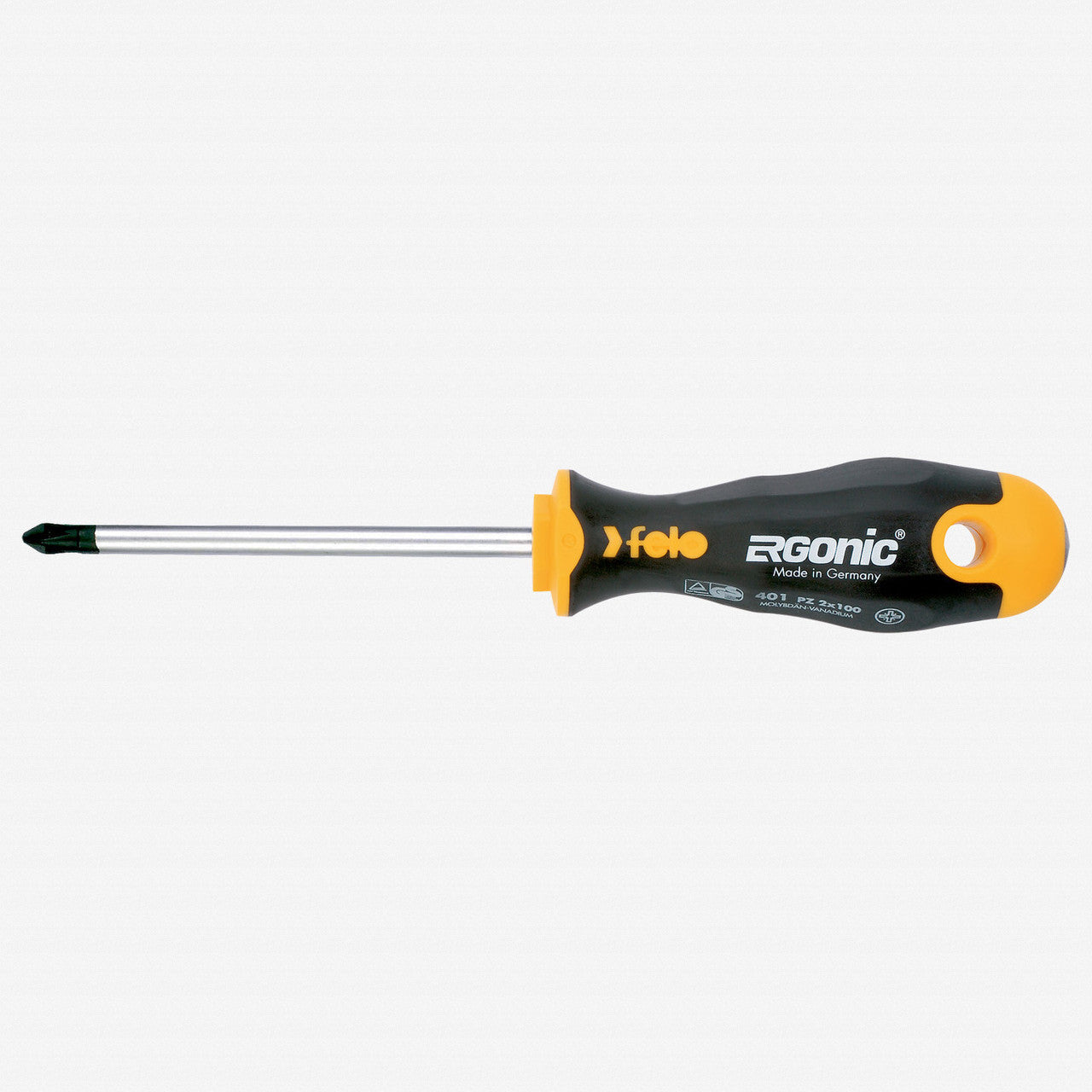 Felo Ergonic 1 x 80mm Pozidriv Screwdriver - F53683 - KC Tool