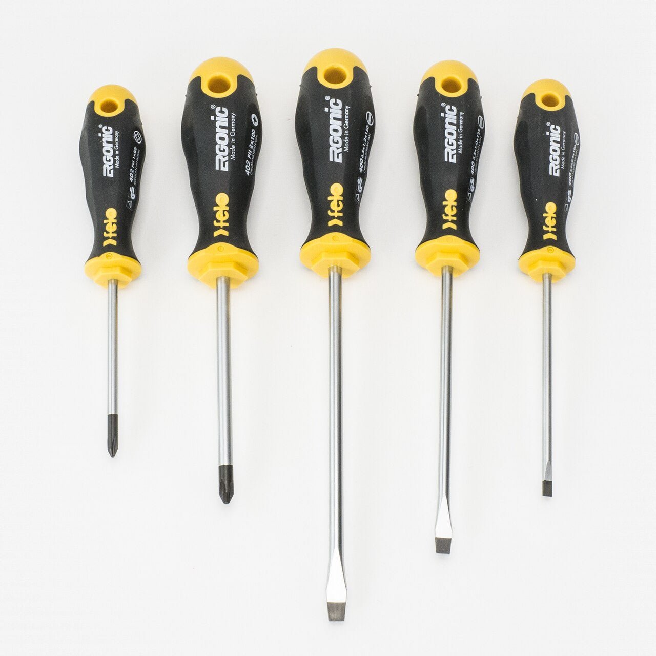 Felo Ergonic 5 Piece Slotted & Phillips Screwdriver Set - F53693 - KC Tool