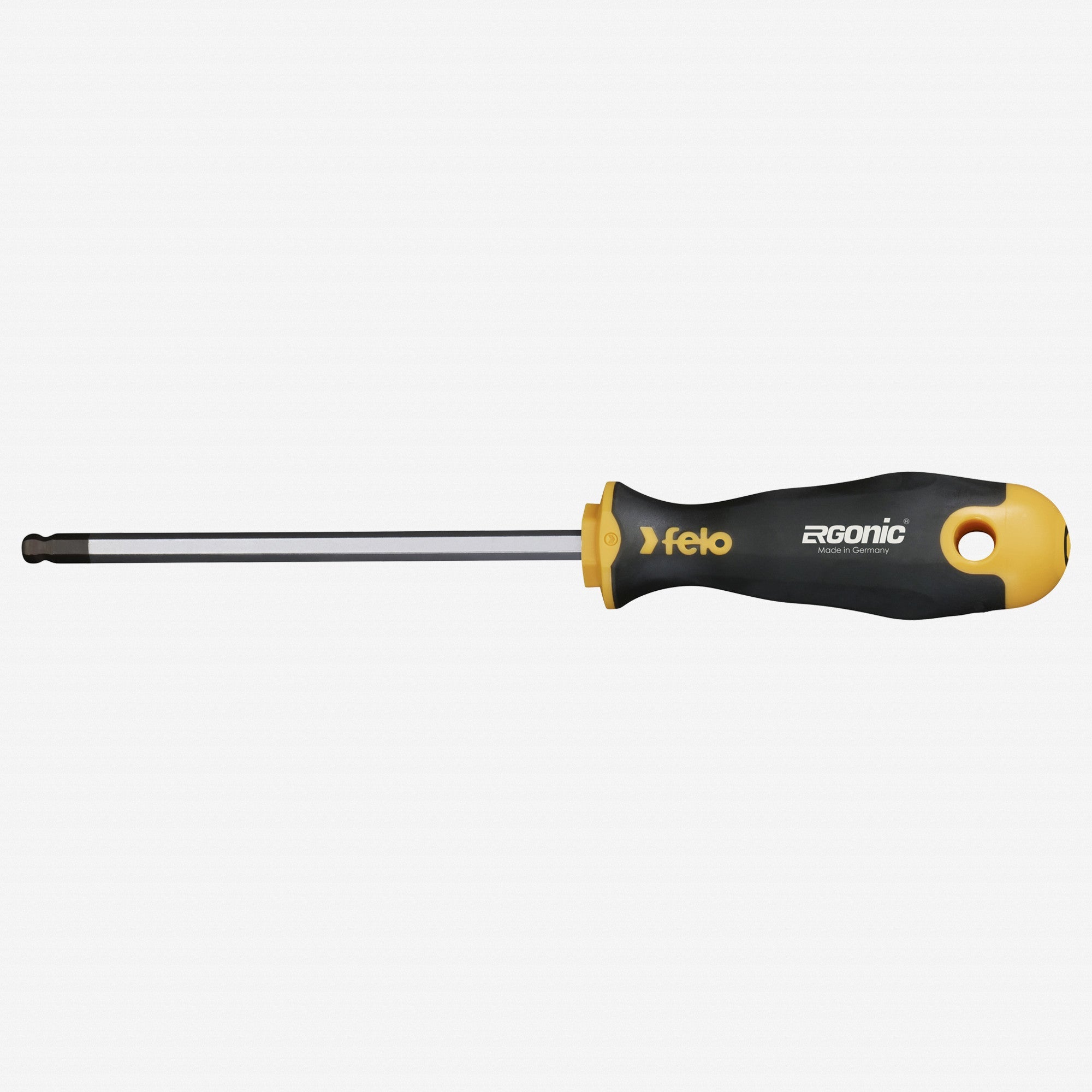 Felo Ergonic Ball End Hex Screwdriver, 4 mm x 100 mm - F22170 - KC Tool
