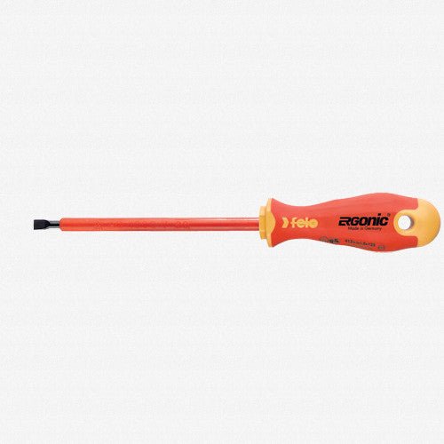 Felo Ergonic Insulated 4 x 100mm Slotted Screwdriver - F53141 - KC Tool