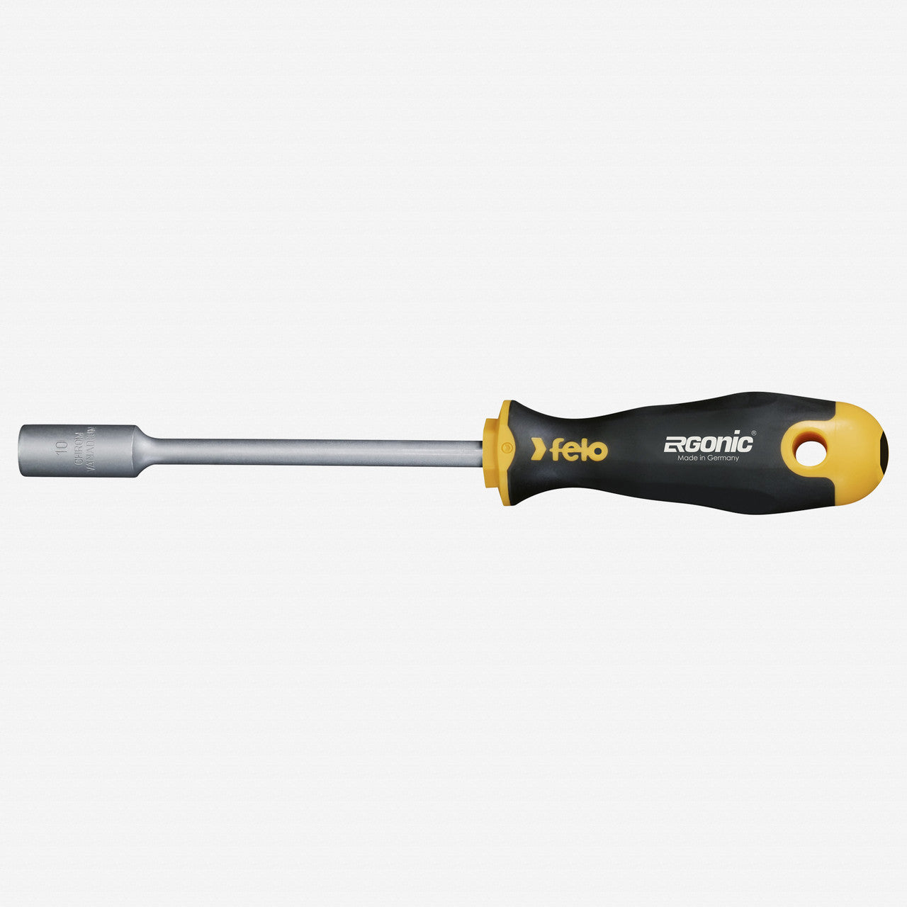 Felo Ergonic Nutdriver, 10 x 125 mm - F22183 - KC Tool