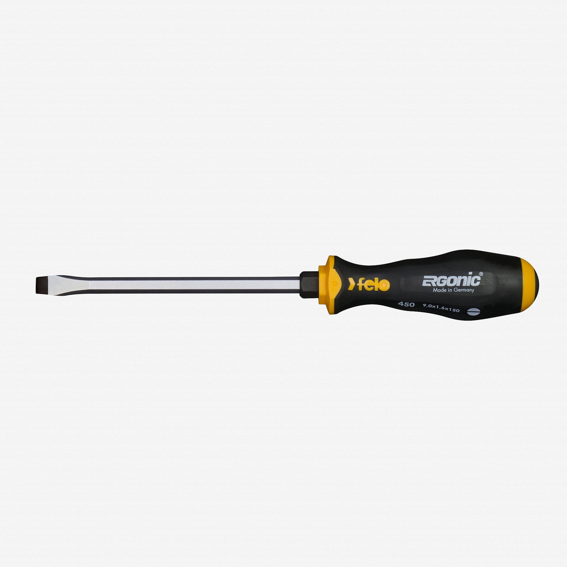 Felo Ergonic with Striking Cap Slotted Screwdriver, 9.0 x 150 mm - F64525 - KC Tool