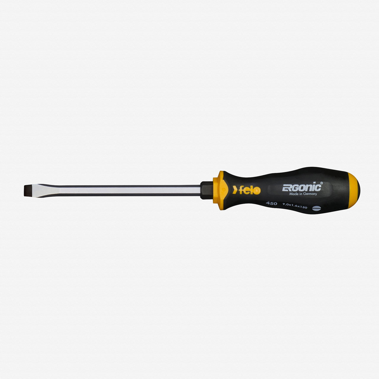 Felo Ergonic with Striking Cap Slotted Screwdriver, 9.0 x 150 mm - F64525 - KC Tool