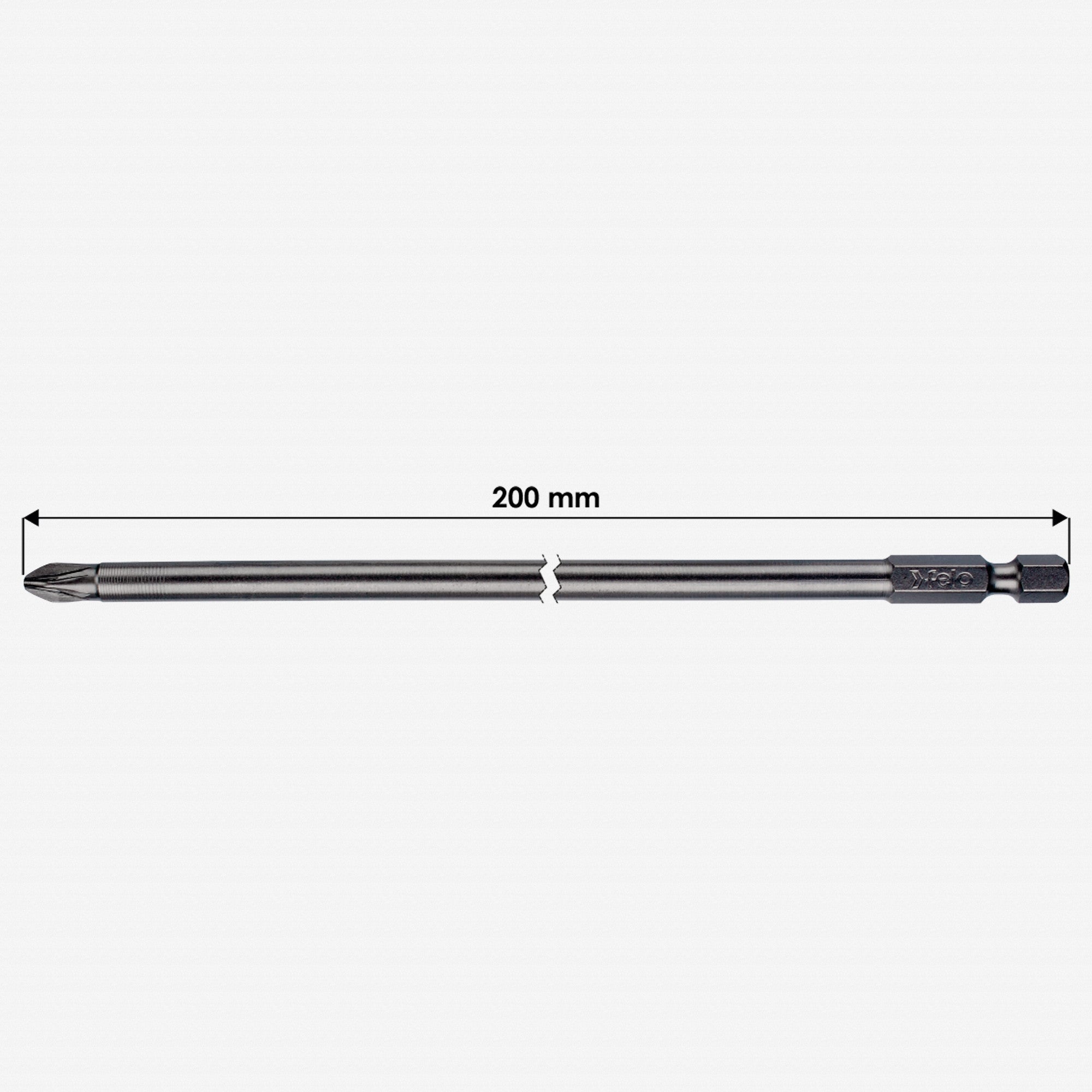 Felo Extra Long Pozidriv 2 Bit x 200 mm - F65837 - KC Tool