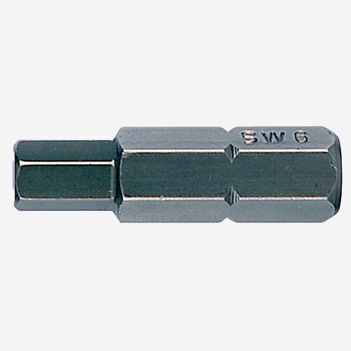 Felo Industrial Metric Hex Bit, 6 mm x 32 mm - 5/16" Drive - F31006 - KC Tool