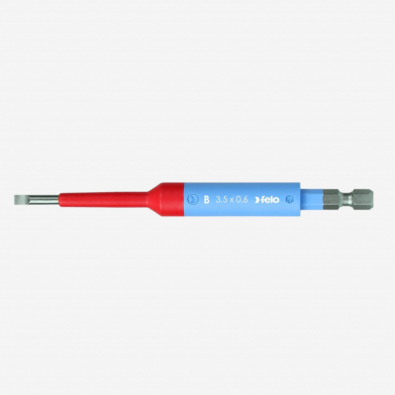 Felo Insulated Slotted VDE Safety Bit, 3.5 x 125mm - F64555 - KC Tool