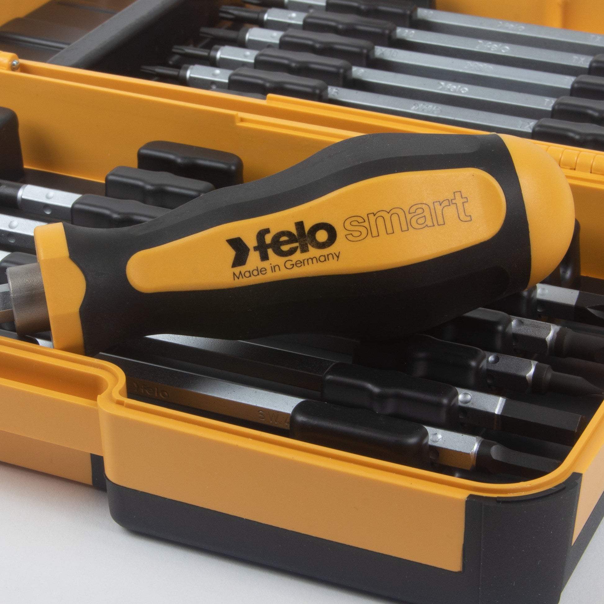 Felo Limited Edition Smart Evo 13 Piece Blade Set in Strongbox - SL/PH/PZ/TORX®/Hex - F66195 - KC Tool