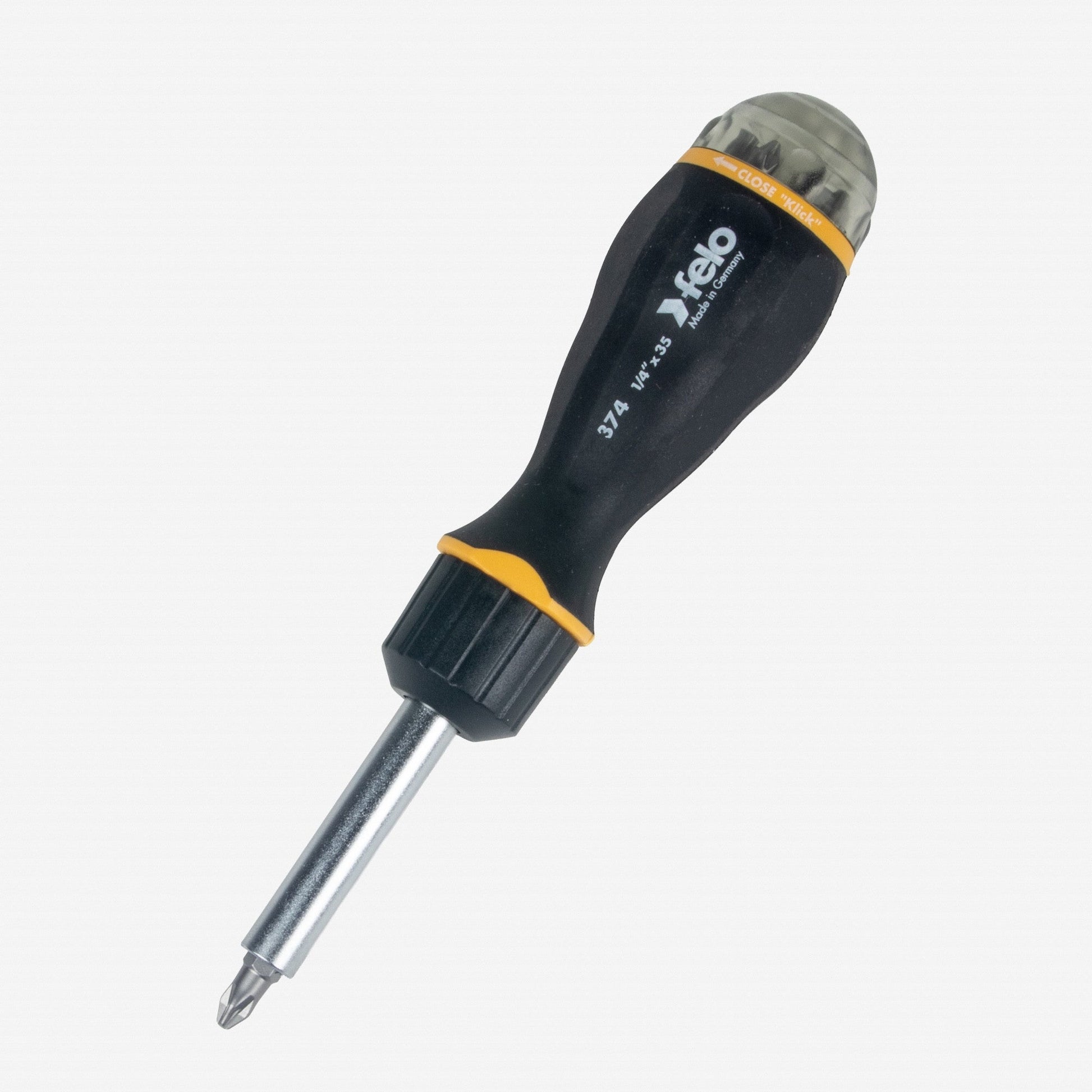 Felo Magazine Handle Ratcheting Bitholder, SL/PZ/PH/TORX®, 181 mm, 8 Pieces - F52225 - KC Tool