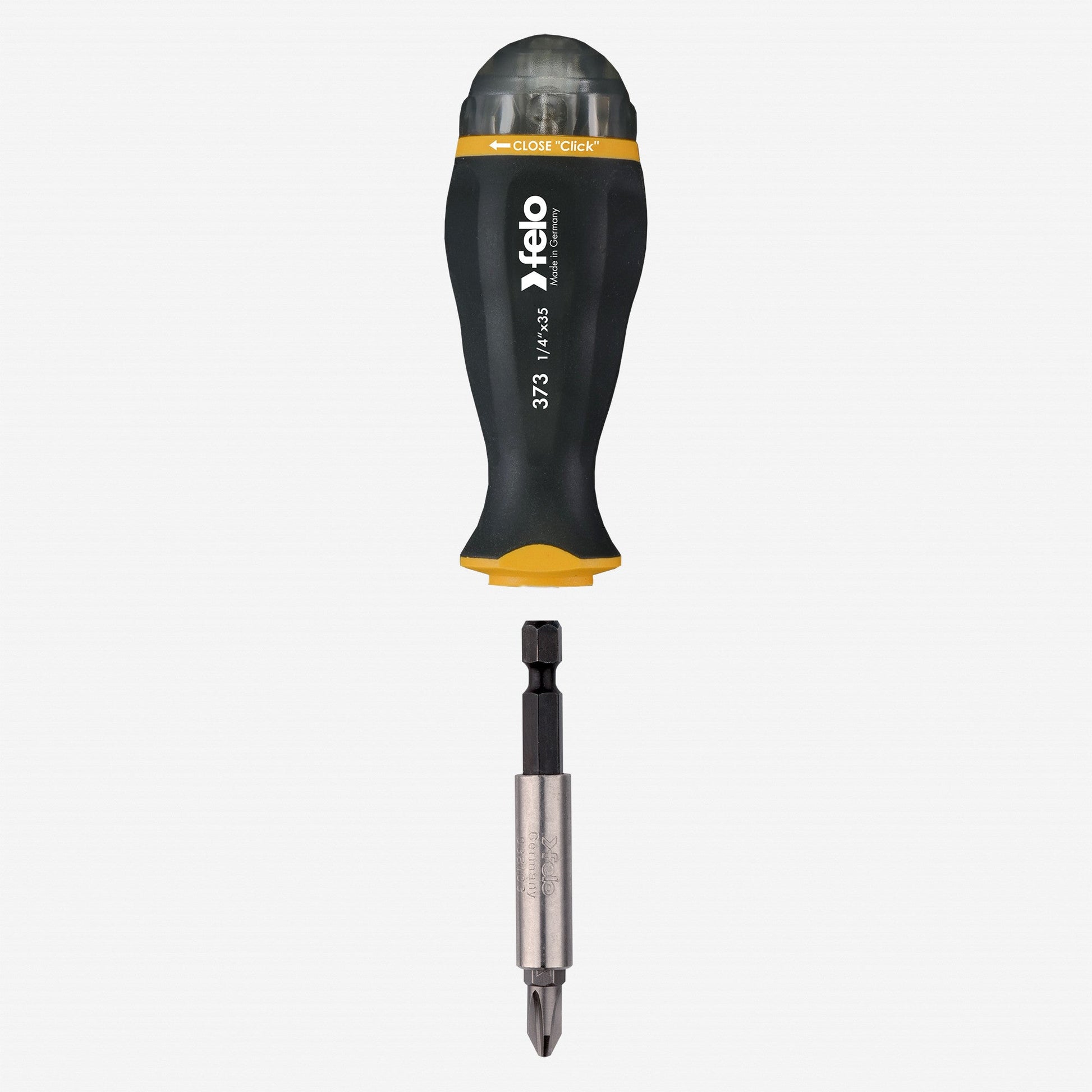 Felo Magazine Handle with Bitholder, SL/PZ/PH, 139 mm, 8 Pieces - F52227 - KC Tool