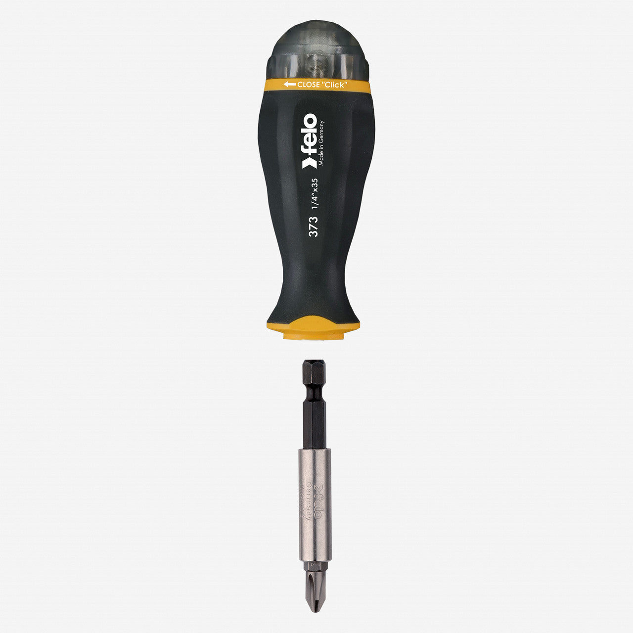 Felo Magazine Handle with Bitholder, SL/PZ/PH, 139 mm, 8 Pieces - F52227 - KC Tool