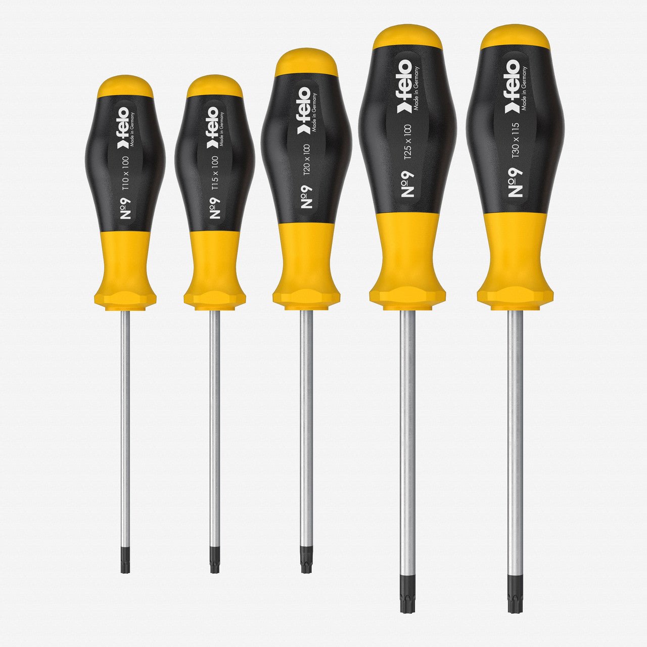 Felo No. 9 Torx Screwdriver Set, 5 Pieces - F64731 - KC Tool
