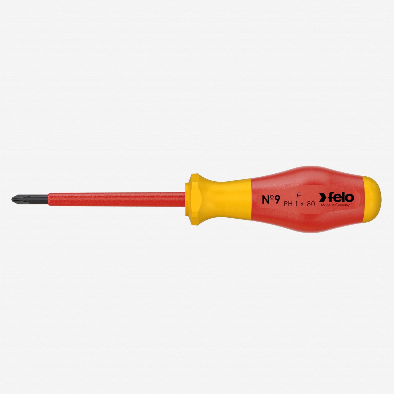 Felo No. 9 VDE Phillips 1 x 80mm Screwdriver - F64747 - KC Tool