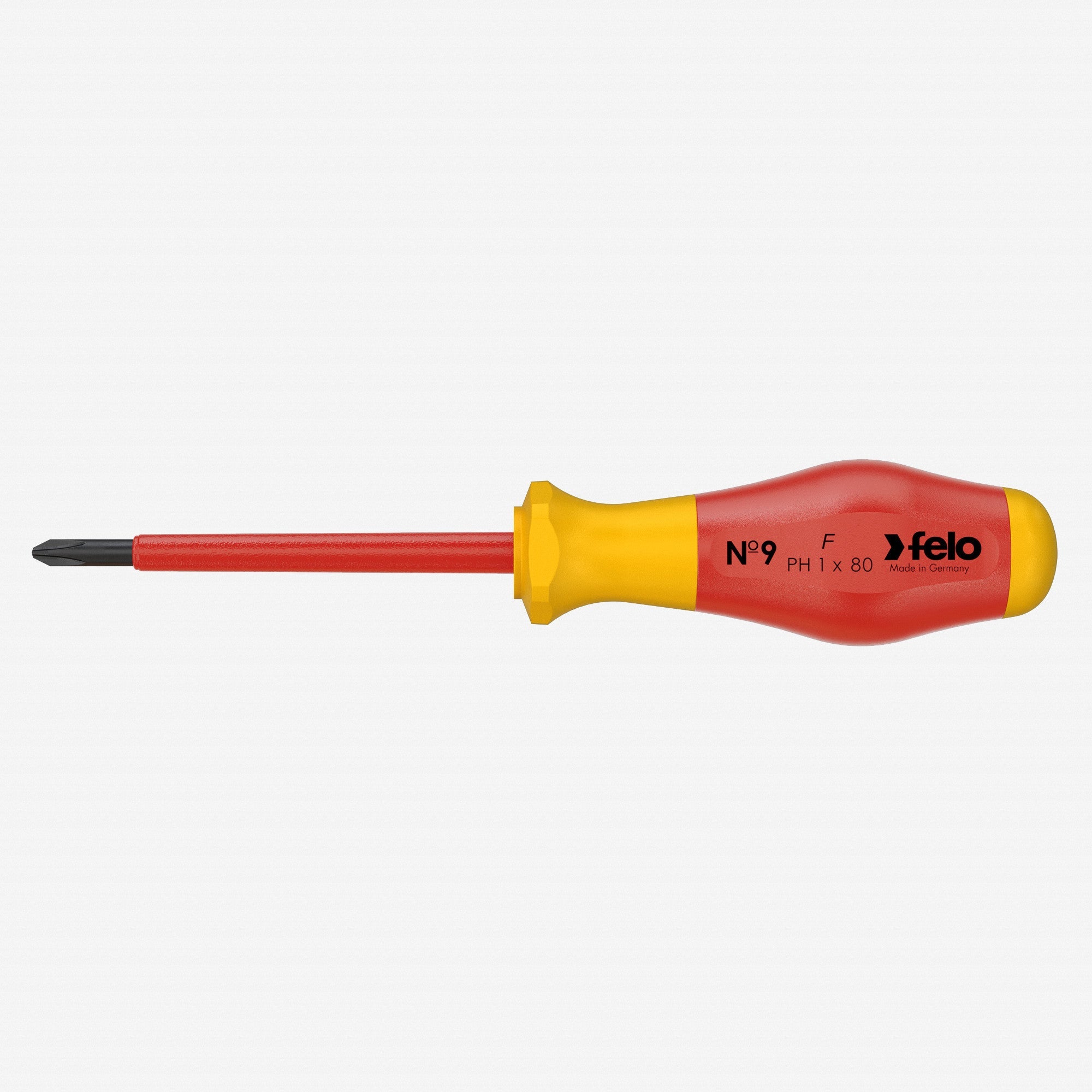 Felo No. 9 VDE Phillips 1 x 80mm Screwdriver - F64747 - KC Tool