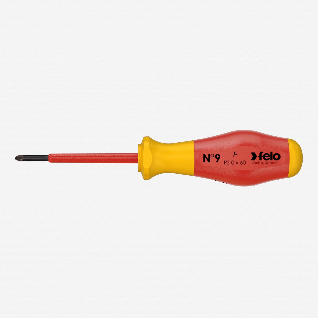 Felo No. 9 VDE Pozidriv 0 x 60mm Screwdriver - F64753 - KC Tool