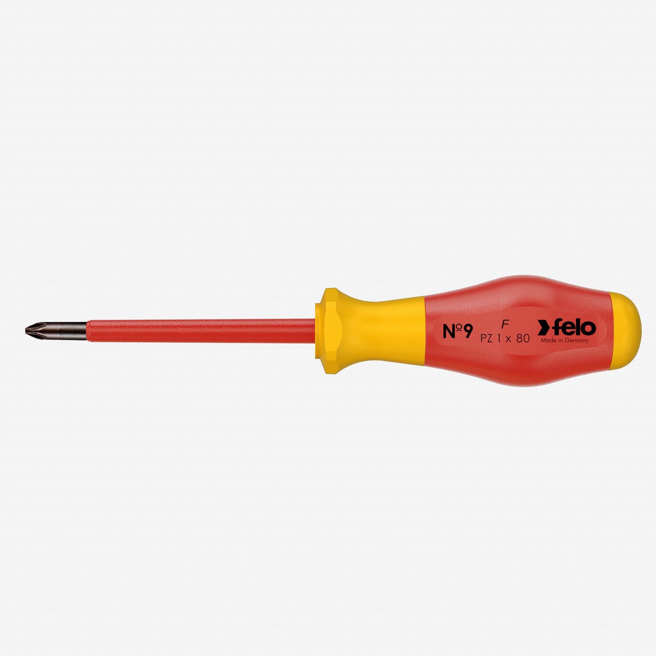 Felo No. 9 VDE Pozidriv 1 x 80mm Screwdriver - F64755 - KC Tool
