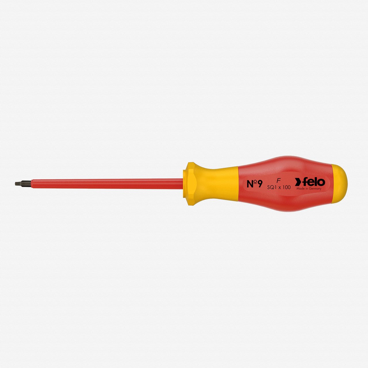 Felo No. 9 VDE Square 1 x 100mm Screwdriver - F65099 - KC Tool