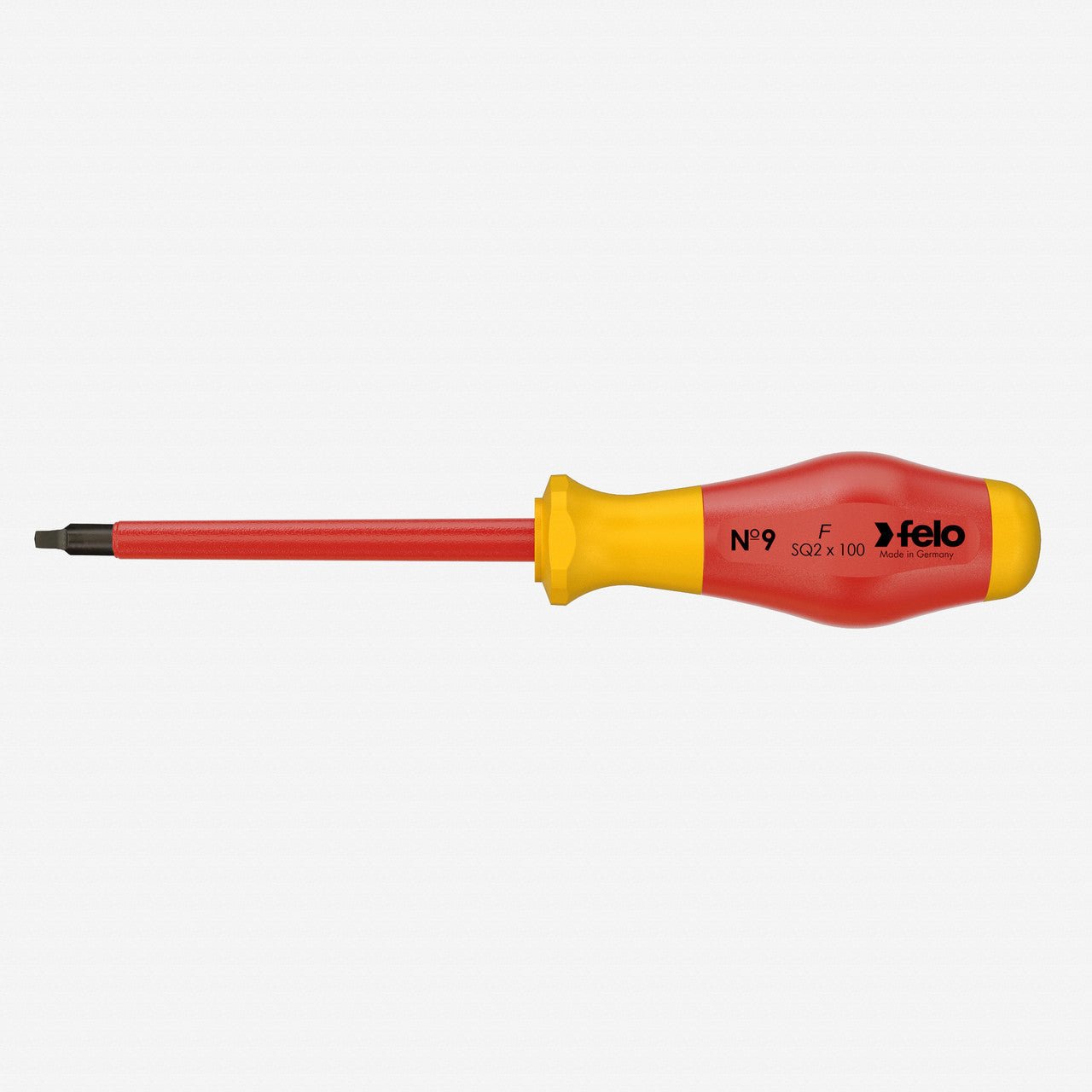 Felo No. 9 VDE Square 2 x 100mm Screwdriver - F65101 - KC Tool
