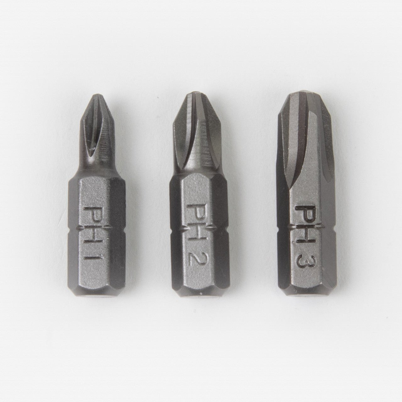 Felo Phillips 1, Phillips 2, Phillips 3 x 25 mm Bits - 3 Pieces - F10280 - KC Tool