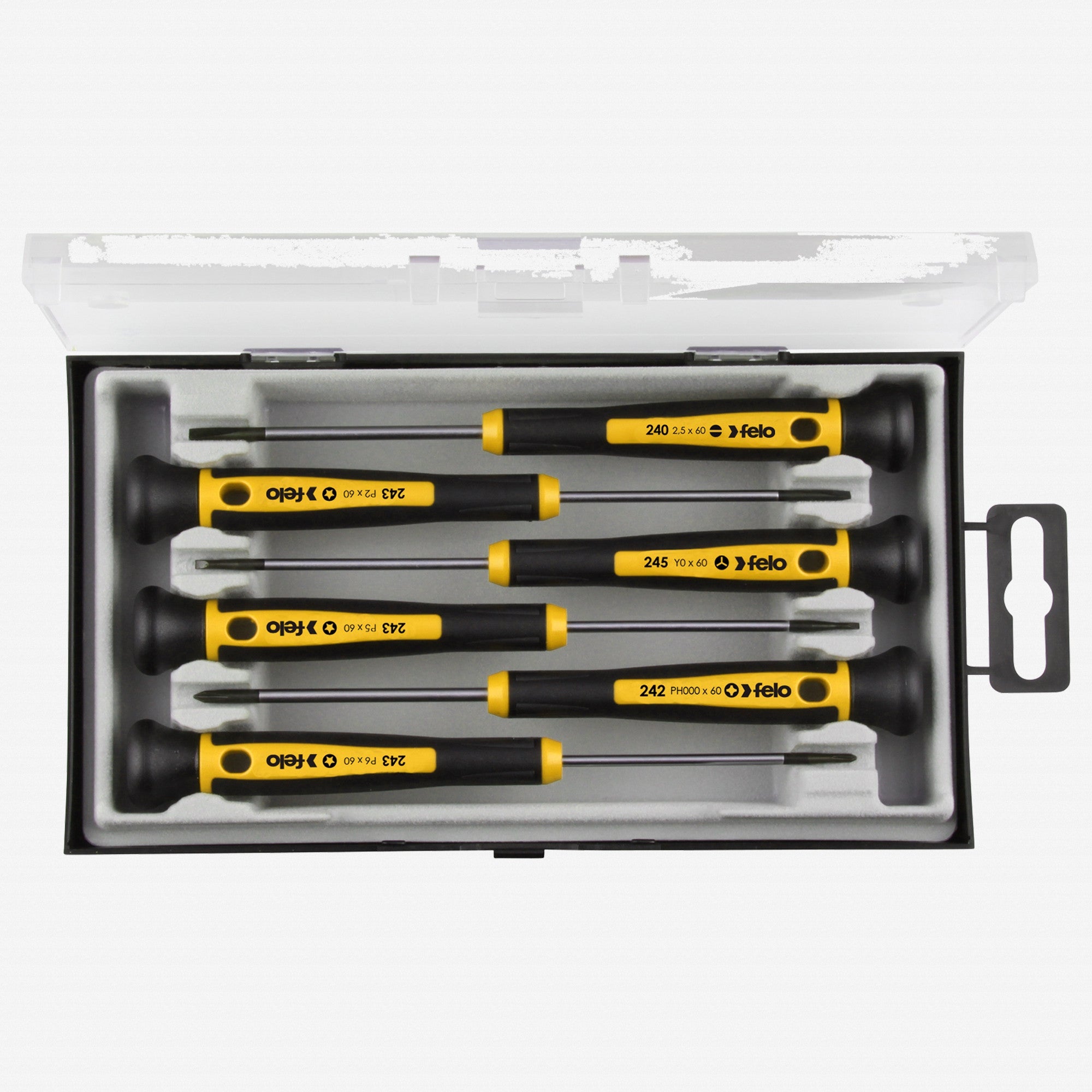 Felo Precision Screwdriver Set, Slotted, Phillips, Pentalobe, Y-type, 6 Pieces - F64011 - KC Tool