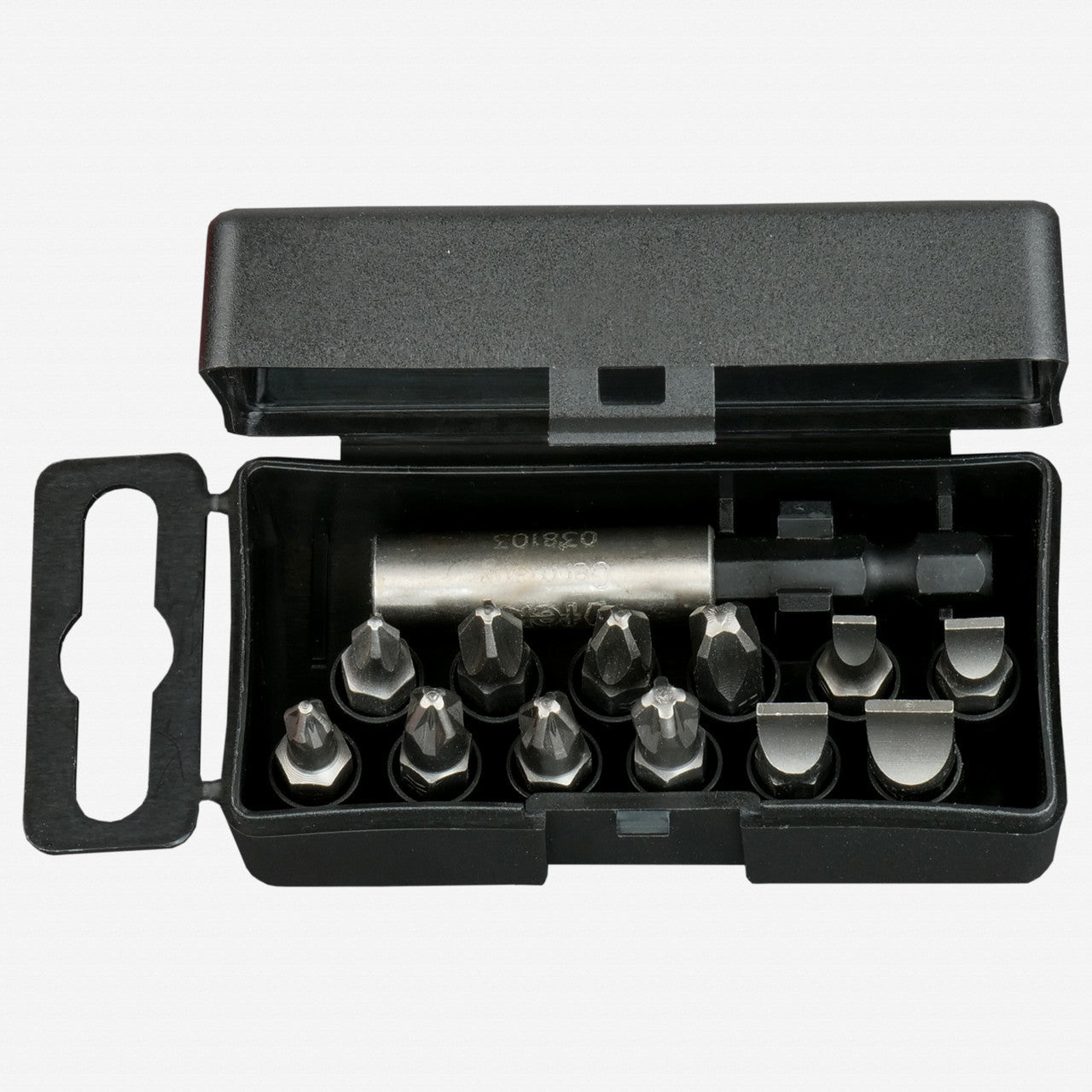Felo Profi Bit Box 13 Bits x 25 mm, Slotted/Phillips/Pozidriv + Bitholder - F31405 - KC Tool