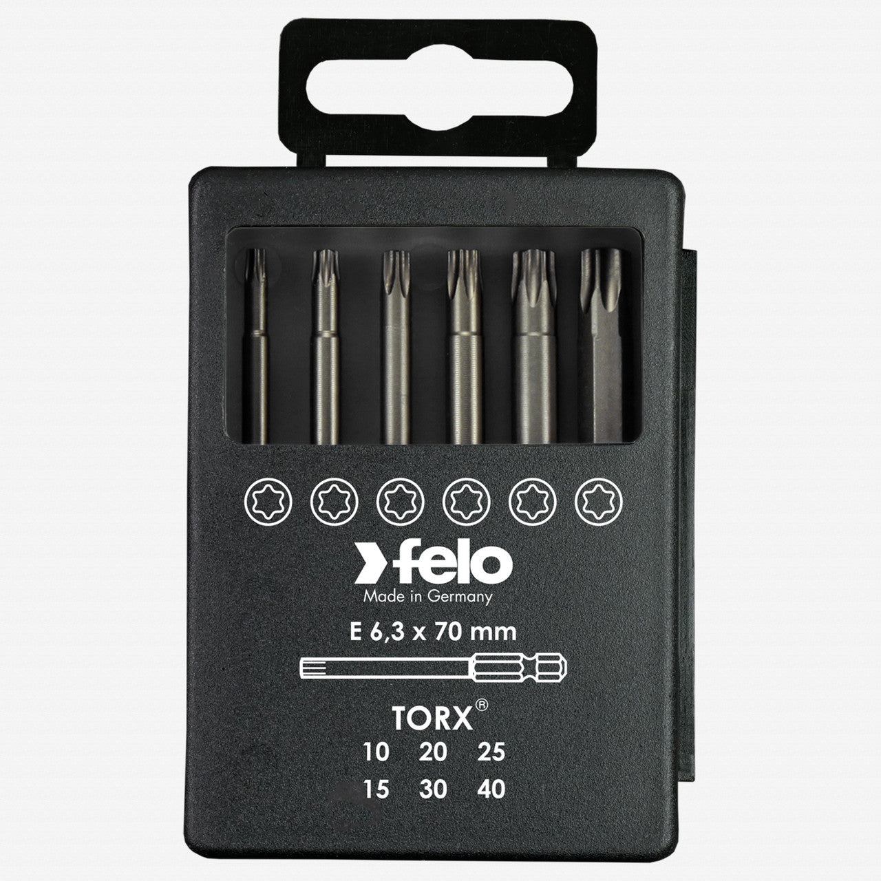 Felo Profi Bit Box 6 Torx Bits x 73 mm - F31417 - KC Tool