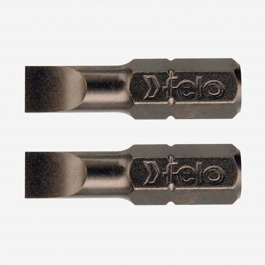 Felo Slotted 6.5 x 1.2 x 25 mm Bits - 2 Pieces - F10266 - KC Tool
