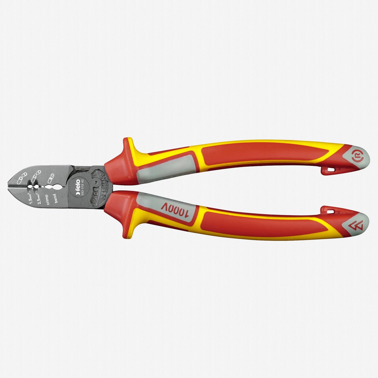 Felo VDE Insulated Electrician's Side Cutters, 190 mm - F64399 - KC Tool