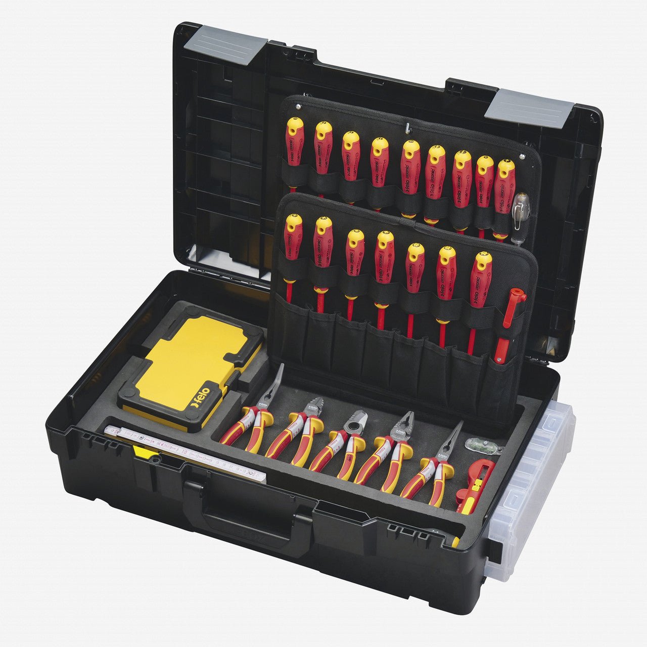 Felo VDE Insulated Ergonic E - Slim Tool Set in XL - Boxx, 78 Pieces - F64963 - KC Tool