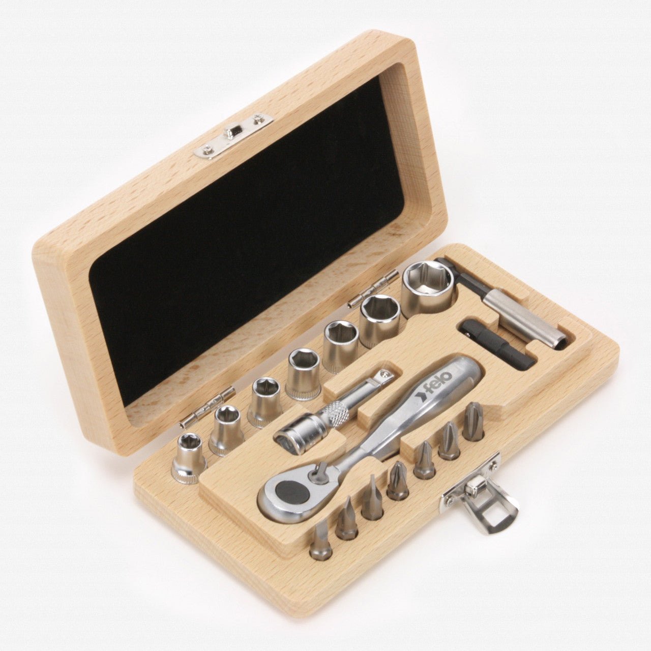 Felo XS 18 Classic 18 pc Wood Case Set - Metric - F62367 - KC Tool