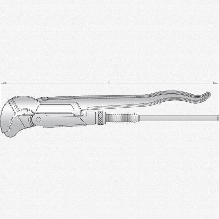 Gedore 100 1.1/2 Pipe wrench ECK-SCHWEDE-snap 1.1/2" - GR4500220 - KC Tool