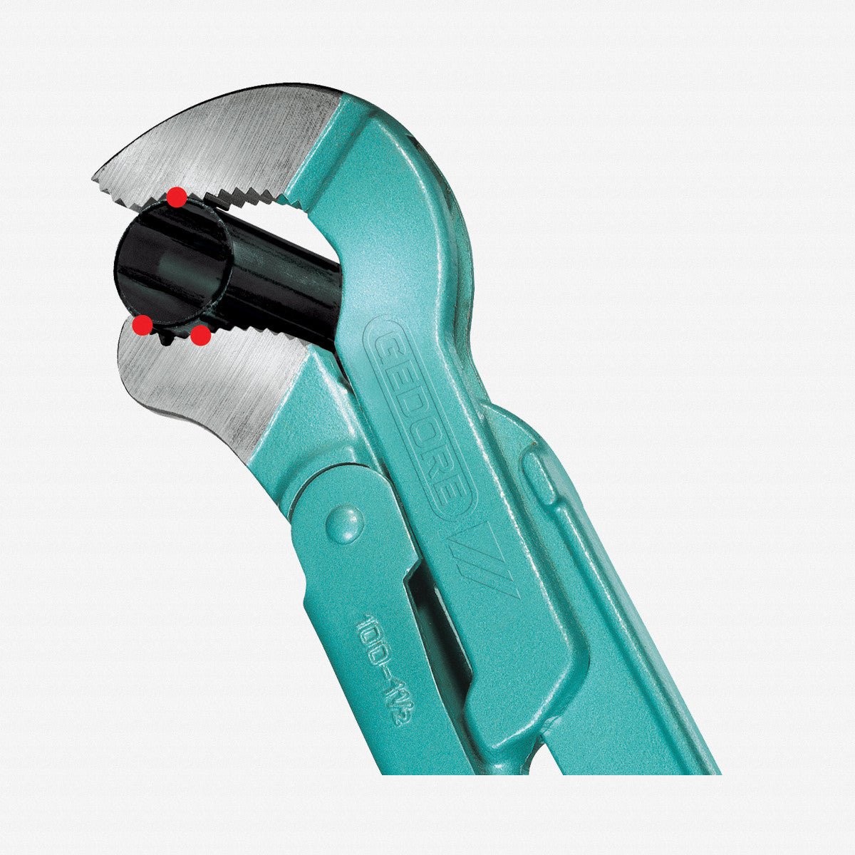 Gedore 100 1.1/2 Pipe wrench ECK - SCHWEDE - snap 1.1/2" - GR4500220 - KC Tool