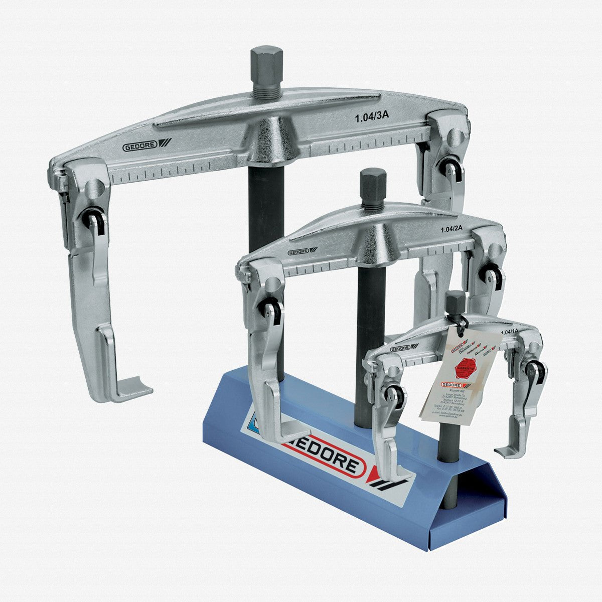 Gedore 1.04/ST Puller set with display stand 1.04/1A - 1.04/3A - GR1675982 - KC Tool