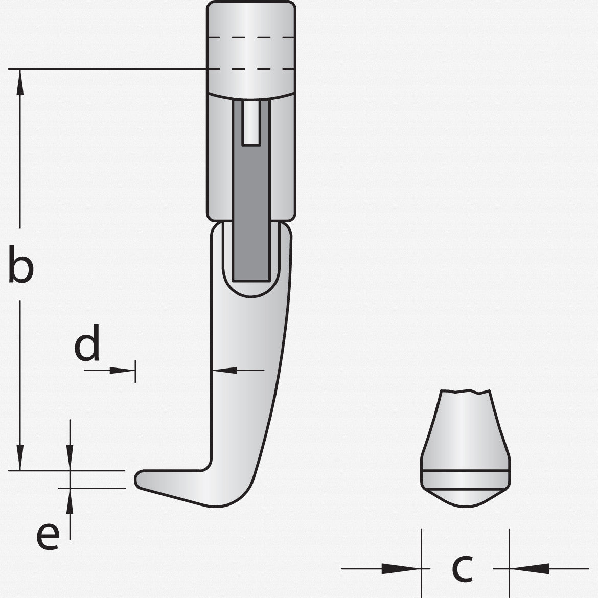 Gedore 106/A - 100 - E Quick - release pulling leg 100 mm - GR1178199 - KC Tool