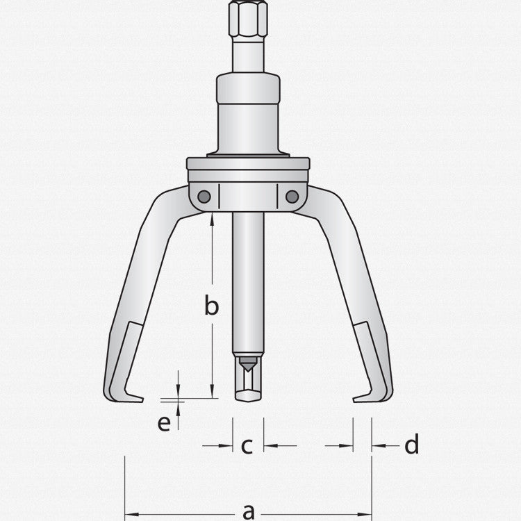 Gedore 1.09/1 Puller TWIST+PULL, 3 - arm pattern, with rotating adjustment 30x130 mm - GR1748173 - KC Tool