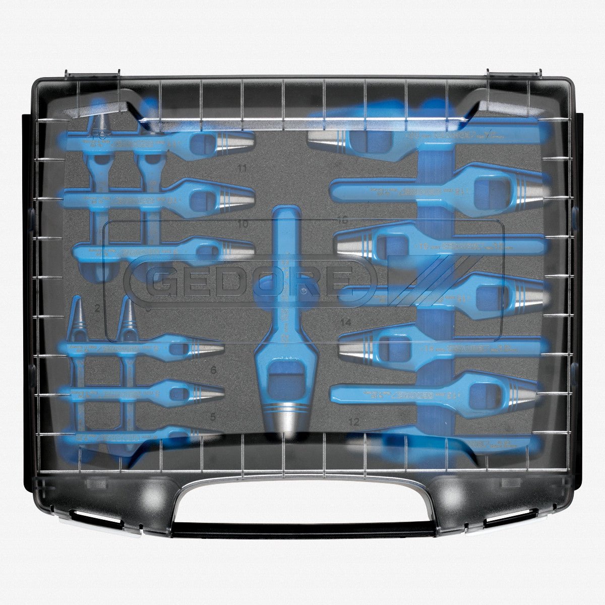 Gedore 1101 - 570500 Set of Arc Punches 2 - 22 mm in i - BOXX 72 - GR2963469 - KC Tool