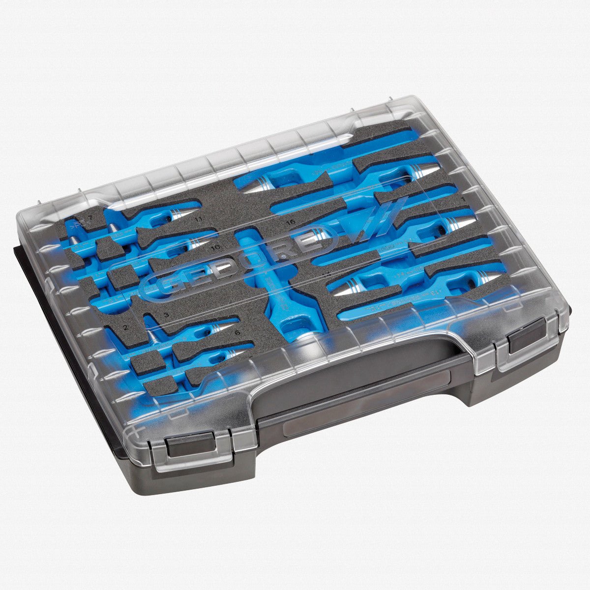 Gedore 1101 - 570500 Set of Arc Punches 2 - 22 mm in i - BOXX 72 - GR2963469 - KC Tool