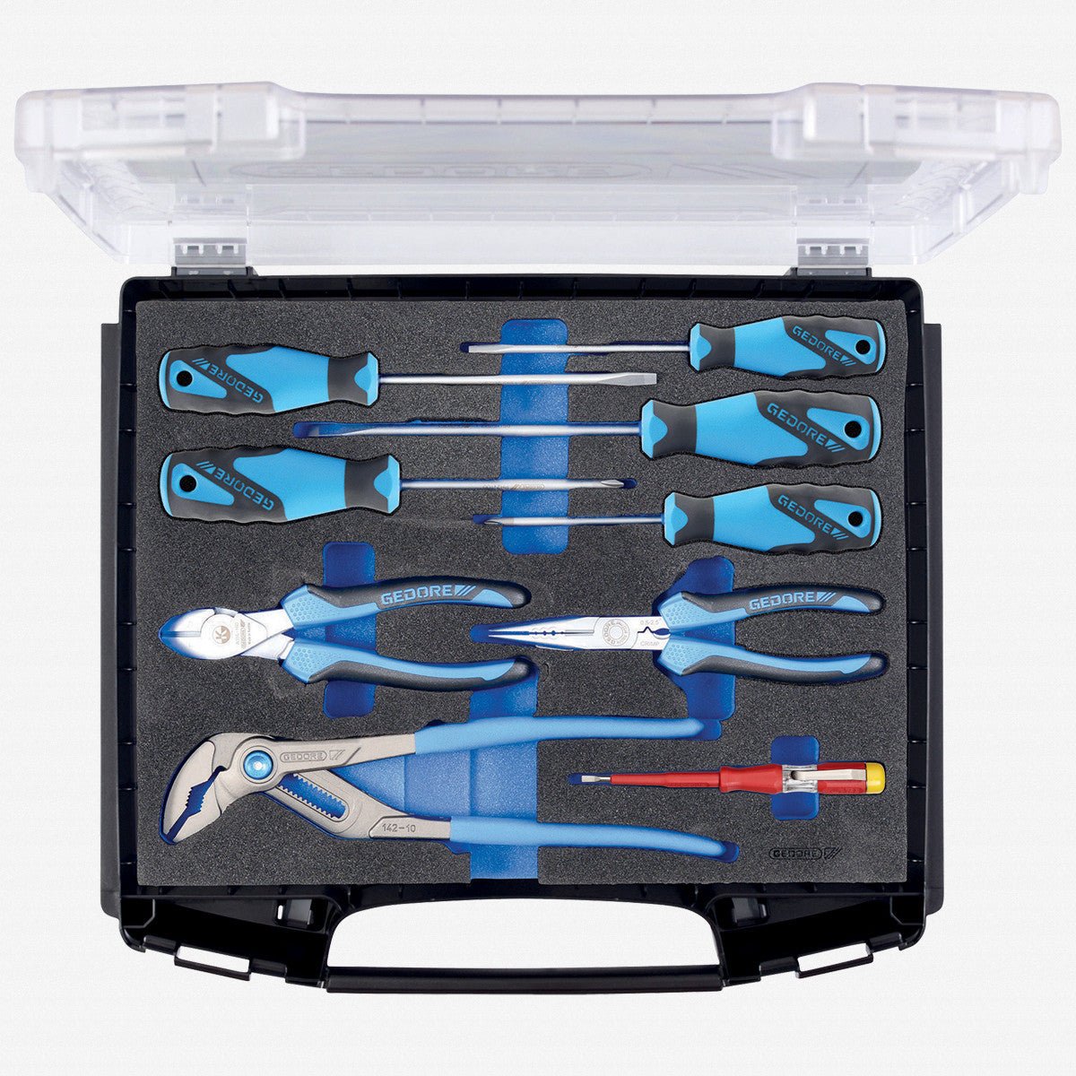 Gedore 1101 CT - 142 - 2150 Pliers/screwdriver assortment, in i - BOXX 72 - GR2836149 - KC Tool