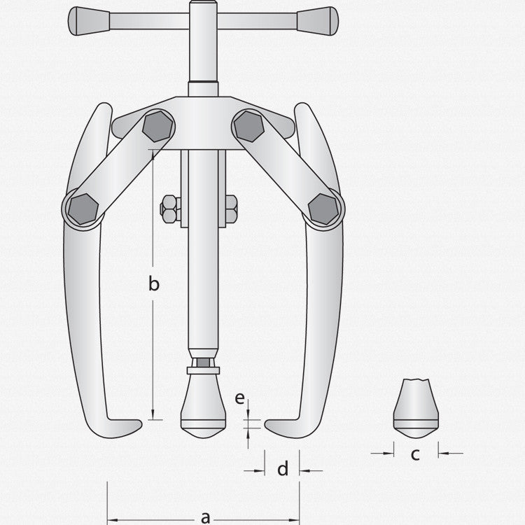 Gedore 1.13/02 Battery - terminal puller, 3 - arm pattern 60x40 mm - GR8004650 - KC Tool