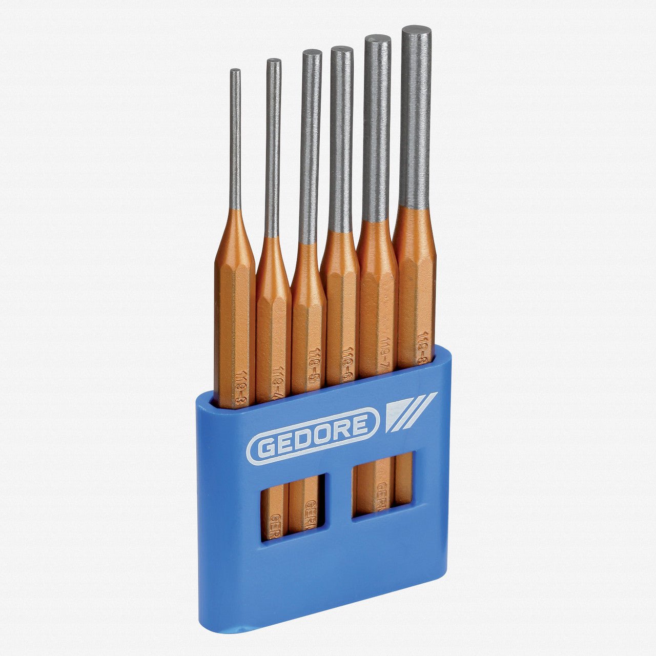 Gedore 116 A Pin punch set 6 pcs in plastic holder - GR8757670 - KC Tool