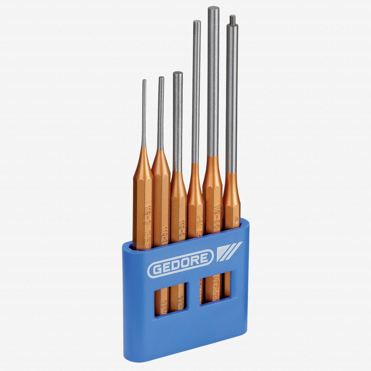 Gedore 116 L Pin punch set 6 pcs in plastic holder - GR8839990 - KC Tool