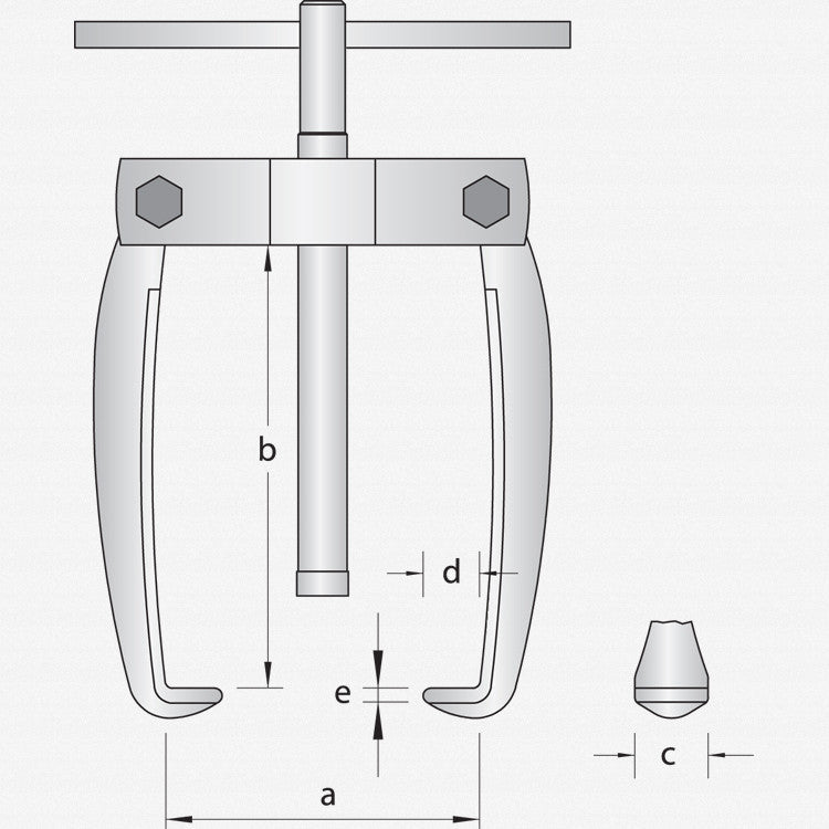 Gedore 1.18/0 Fan puller, 2 - arm pattern 80x80 mm - GR1656937 - KC Tool