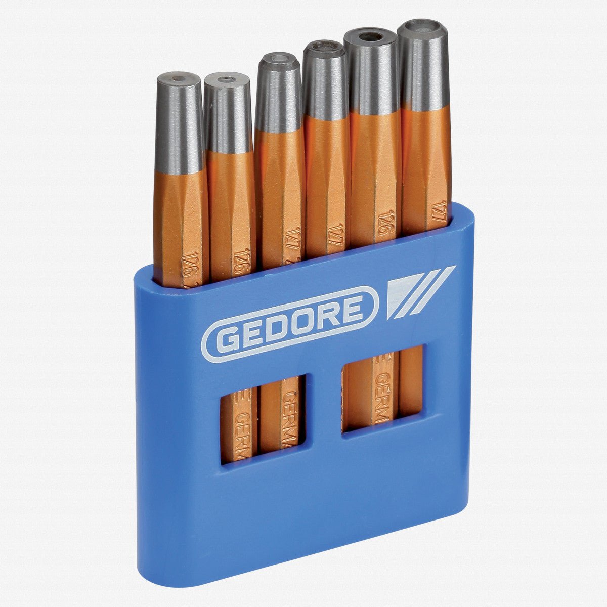 Gedore 125 B Set of rivetting setters and snap dies 6 pieces - GR8773600 - KC Tool