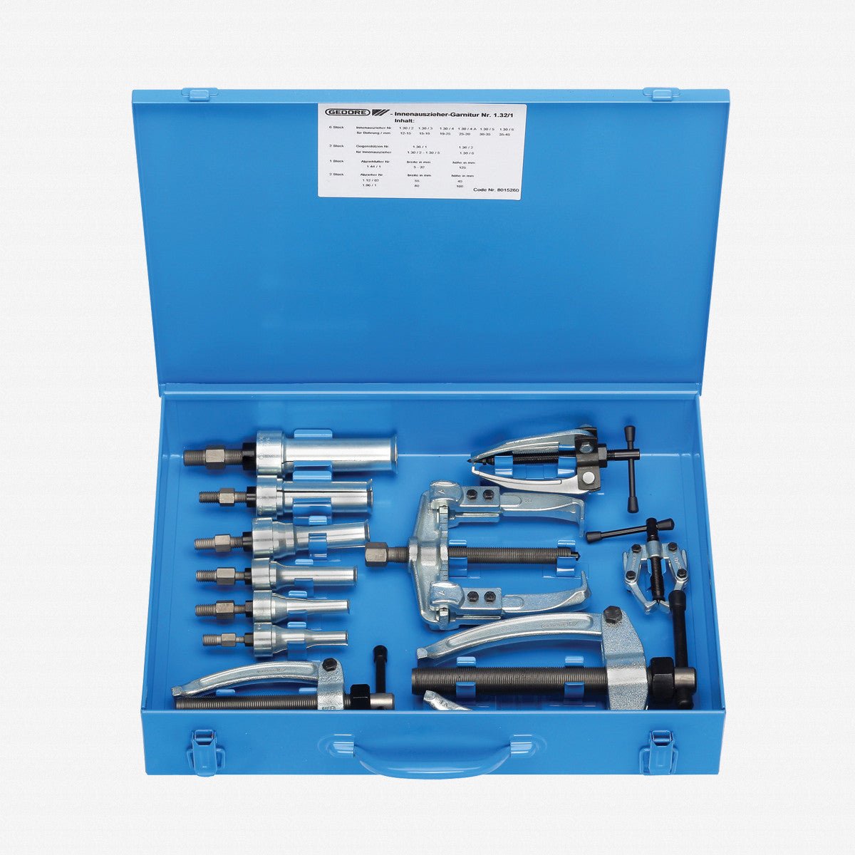 Gedore 1.32/1 Set of internal and external extractors - GR8015260 - KC Tool