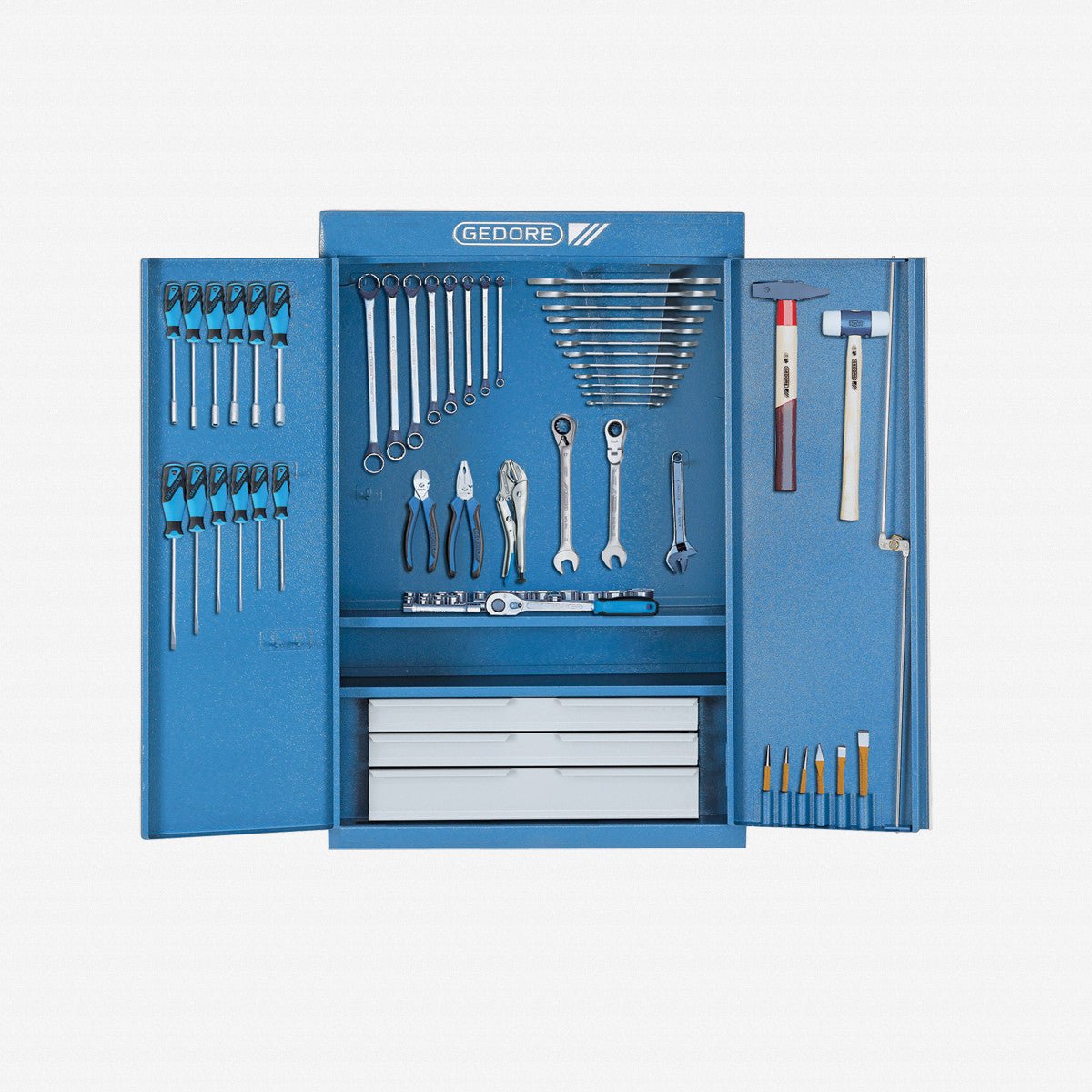 Gedore 1400 G Tool cabinet with tool assortment S 1400 G - GR6613250 - KC Tool