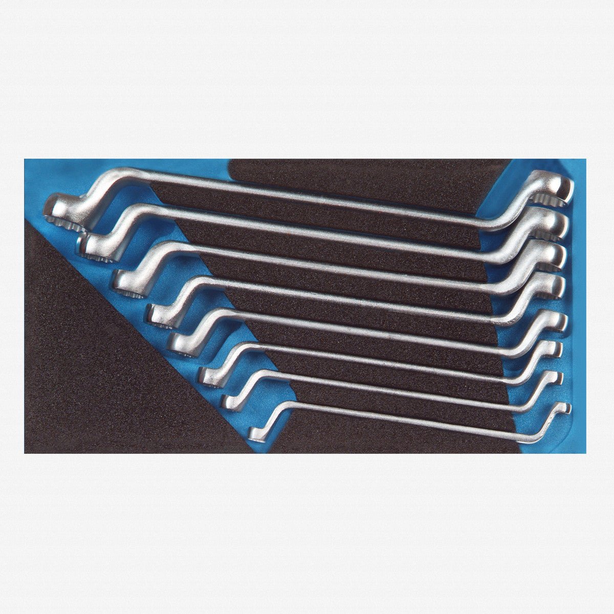 Gedore 1500 CT1 - 2 Metric Offset Double Box End Wrench Set in 1/3 CT Module, 8 Pieces - GR2308827 - KC Tool