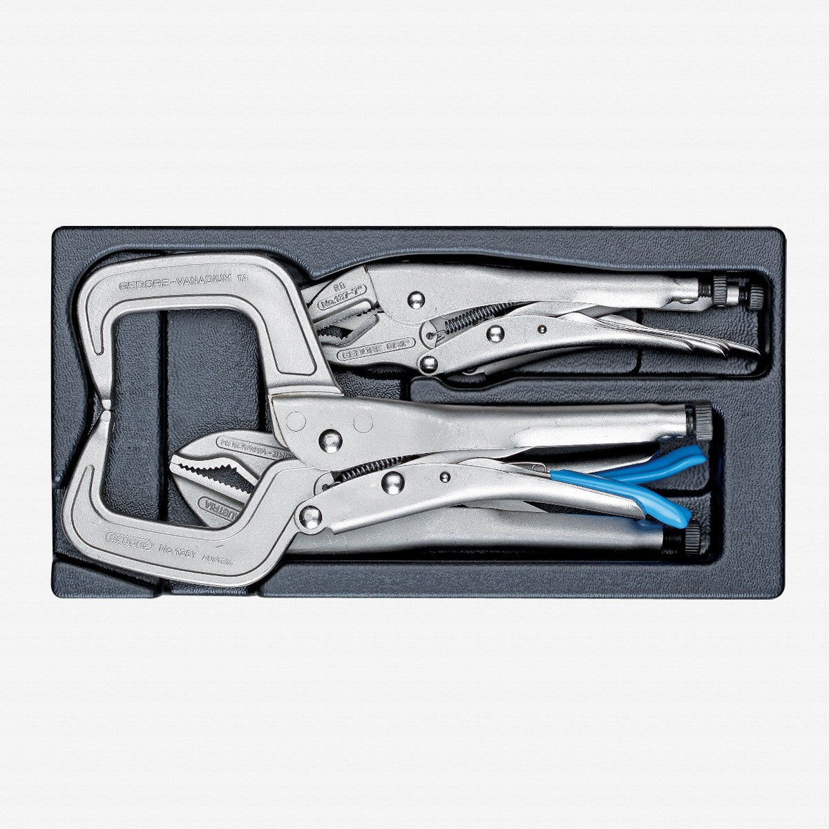 Gedore 1500 ES-137 Grip Wrench Set in 1/3 ES Tool Module, 4 Pieces - GR2188198 - KC Tool