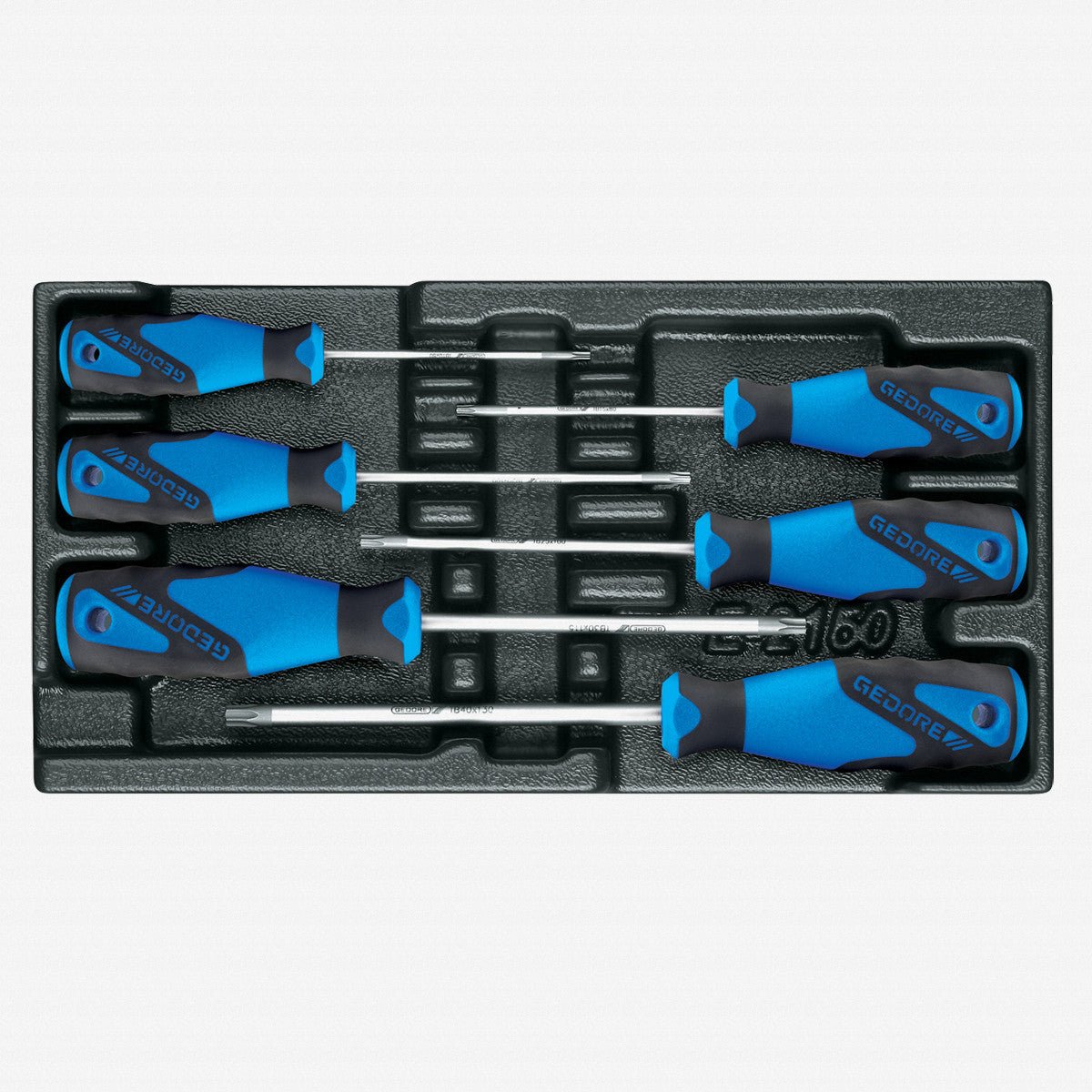 Gedore 1500 ES - 2163 Security Torx Screwdriver Set in 1/3 ES Tool Module, 6 Pieces - GR1616625 - KC Tool