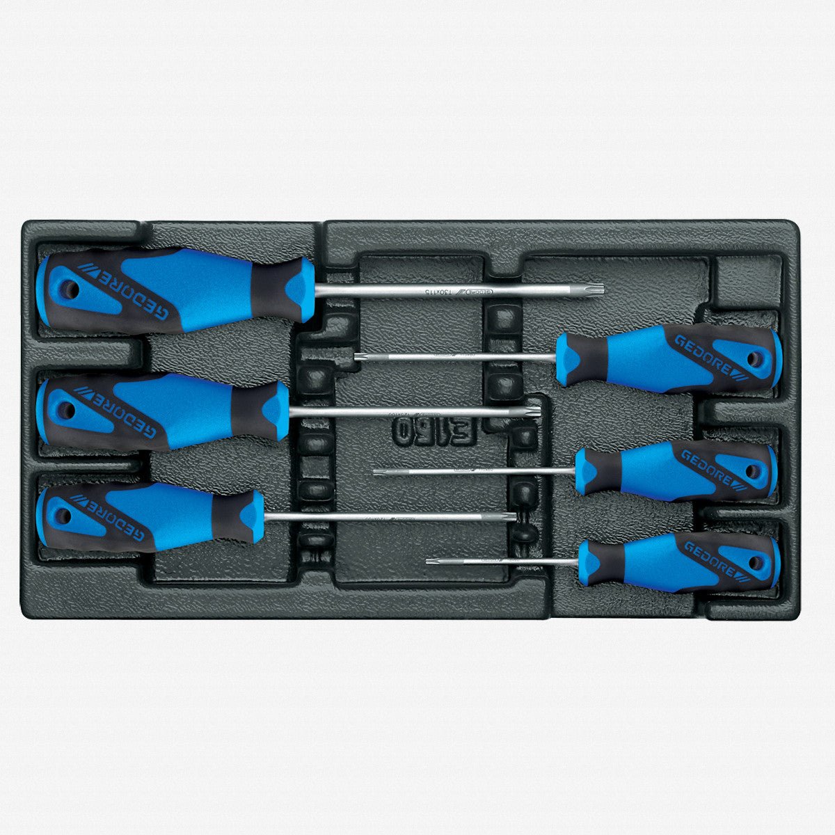 Gedore 1500 ES - 2163 Torx Screwdriver Set in 1/3 ES Tool Module, 6 Pieces - GR1582666 - KC Tool