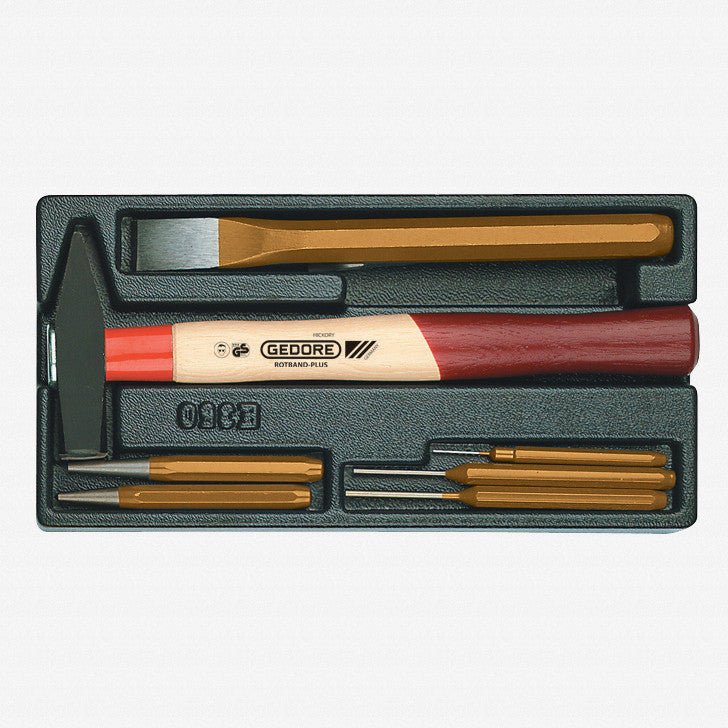 Gedore 1500 ES - 350 Chisel and Punch Set in 1/3 ES Tool Module, 7 Pieces - GR6613760 - KC Tool